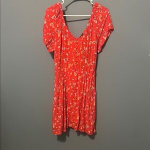 Lulu’s Floral Red Dress🌹